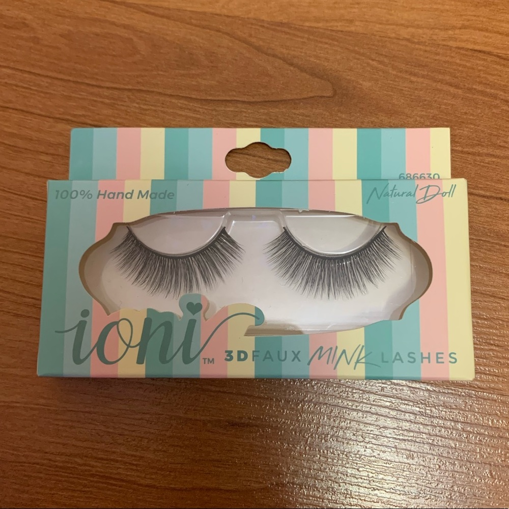 ioni 💯 hand made vegan and cruelty free lashes in natural doll